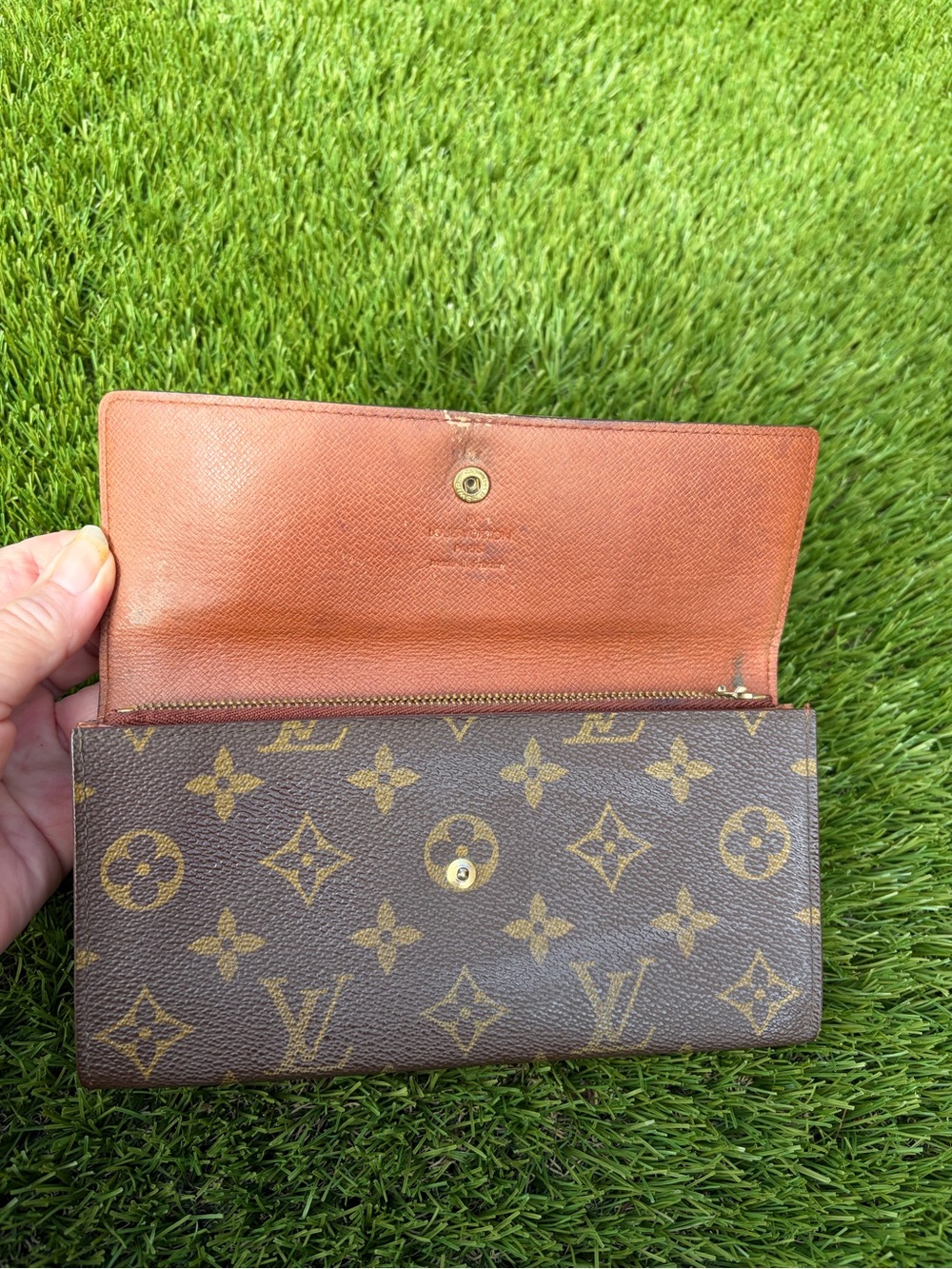 Louis Vuitton Monogram Long Wallet Authentic 1991 DateCode France - Picture 3 of 11